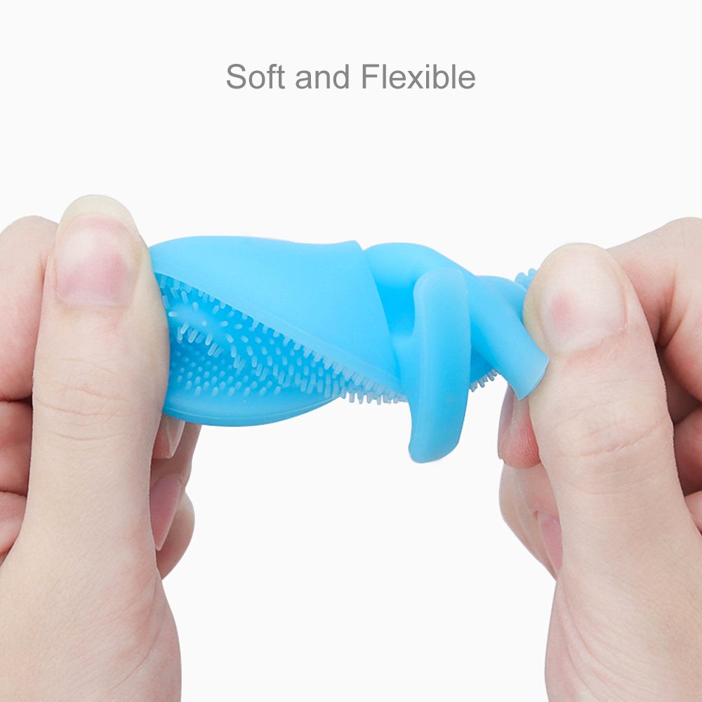INNERNEED Super Soft Silicone Face Cleanser and Massager Brush Manual Facial Cleansing Brush Handheld Mat Scrubber For Sensitive, Delicate, Dry Skin (Pack of 4) - Image 6